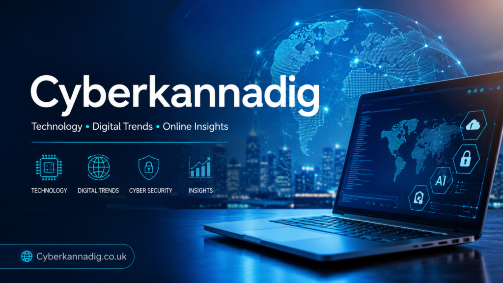 Cyberkannadig technology platform featuring digital trends, cybersecurity, software reviews, and online insights